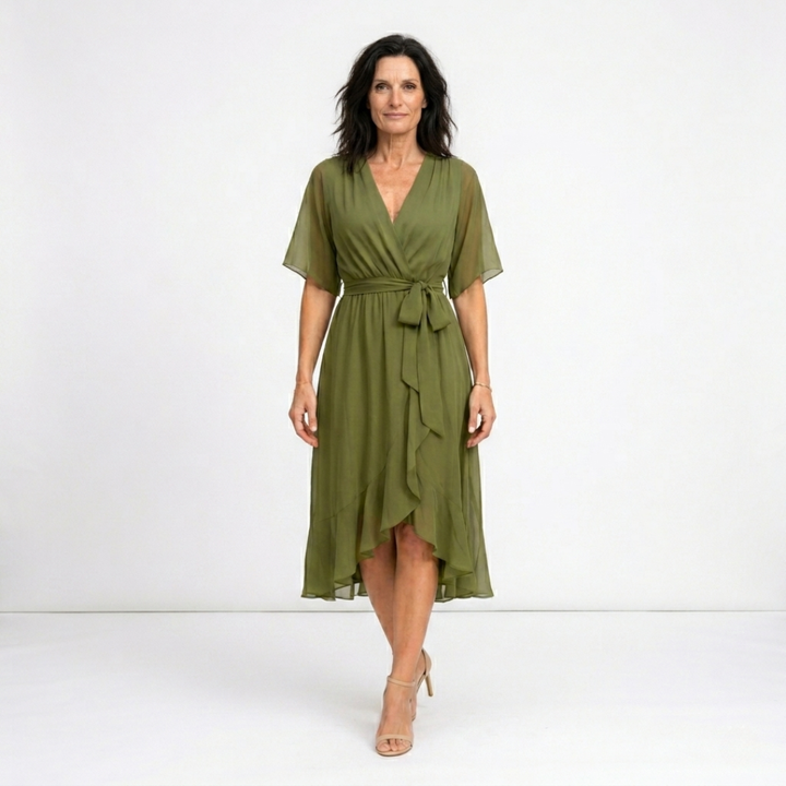 Monique - Robe midi fluide légère