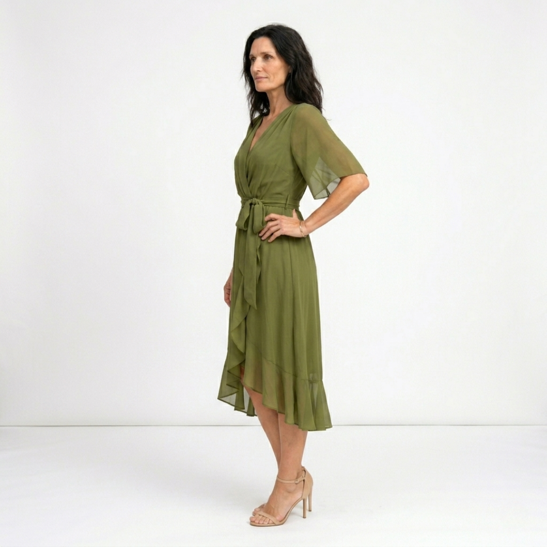 Monique - Robe midi fluide légère