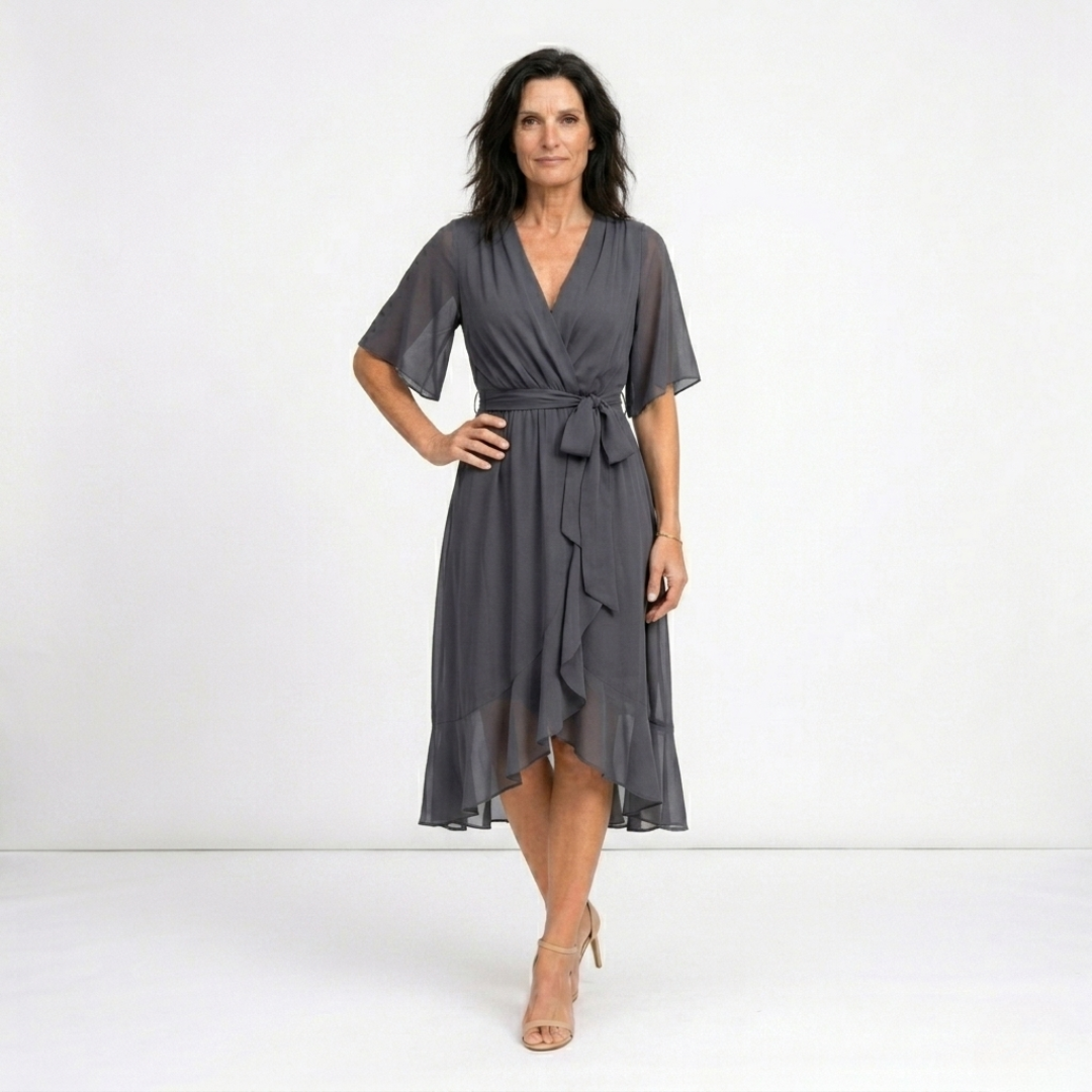 Monique - Robe midi fluide légère