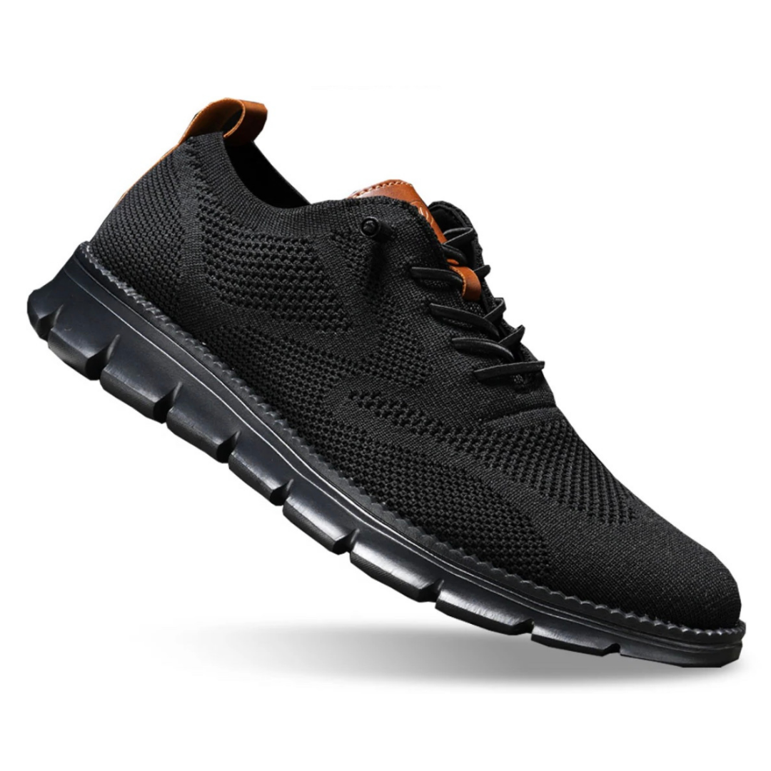 Gijs Ultra Comfortable Walking Shoe Double Black