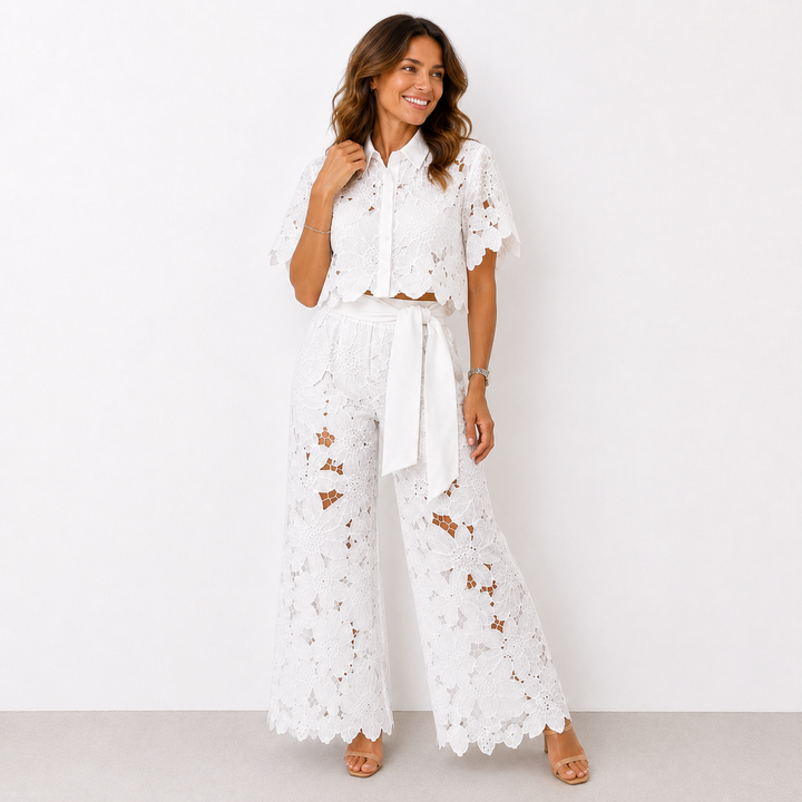Isabelle – Ensemble en dentelle florale