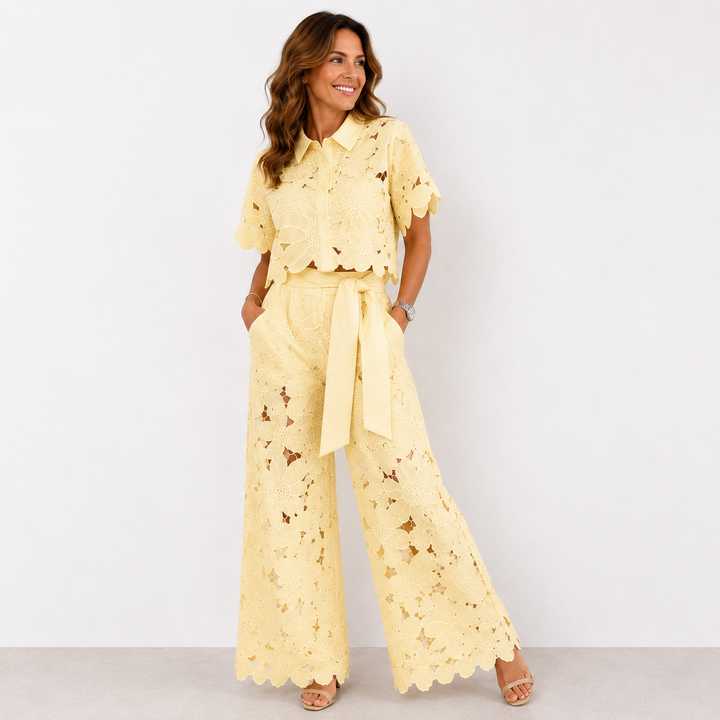 Isabelle – Ensemble en dentelle florale
