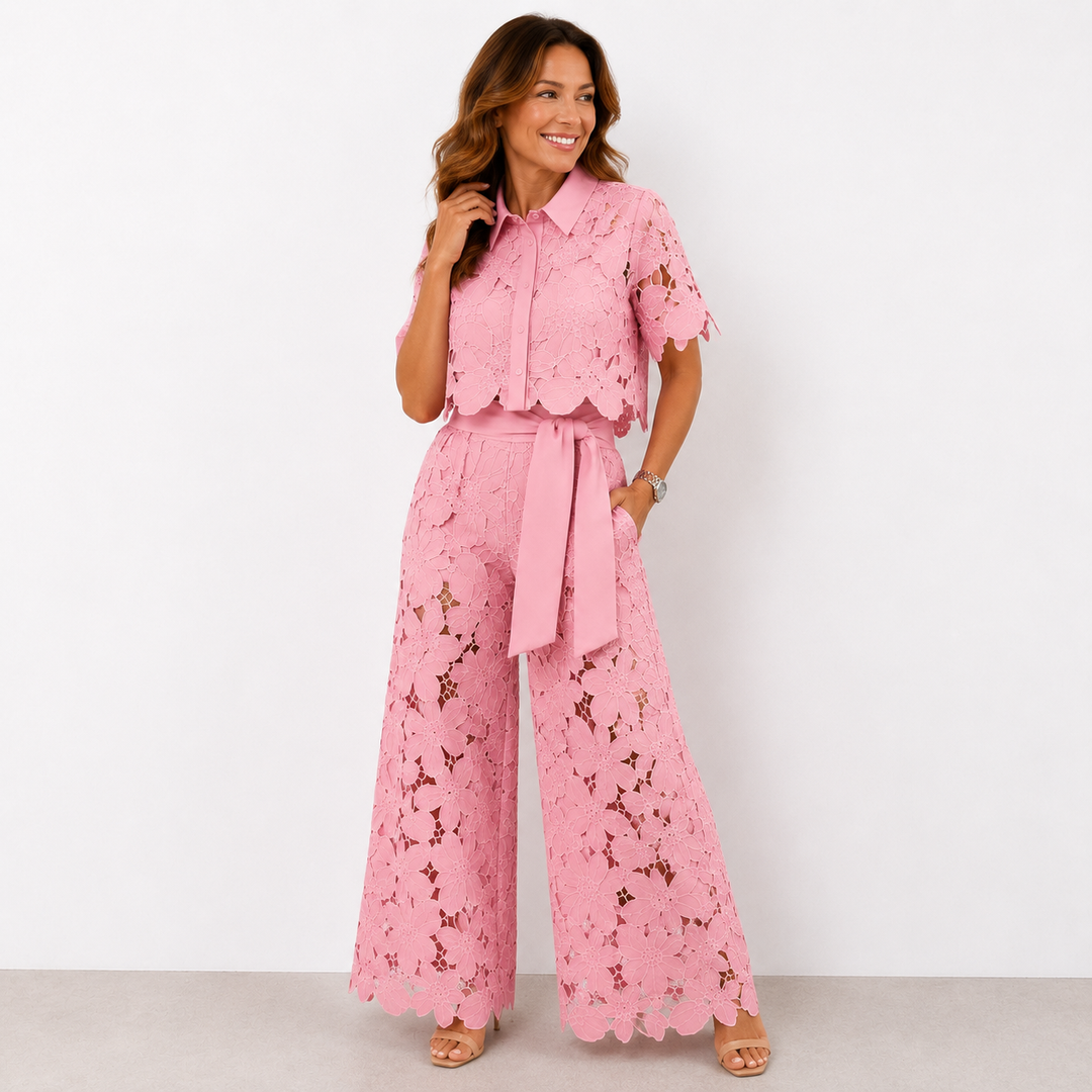 Isabelle – Ensemble en dentelle florale