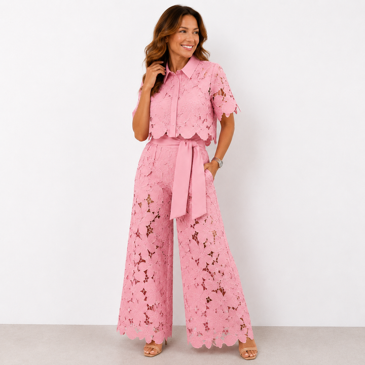Isabelle – Ensemble en dentelle florale