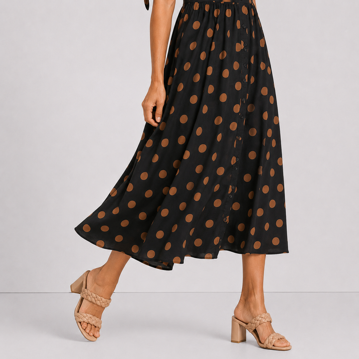 Louise - Robe Élégante à Pois