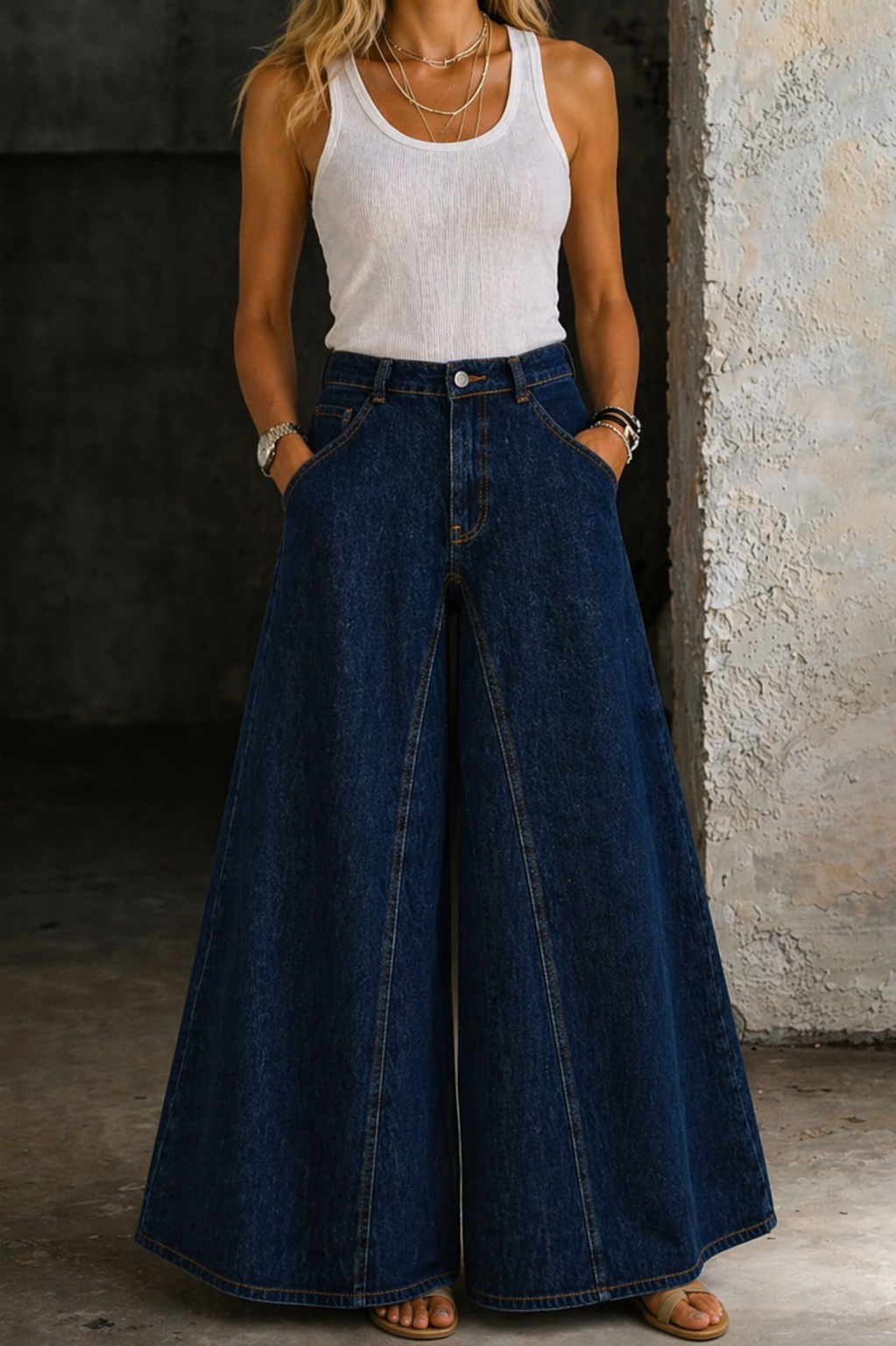 Lexi High Waist Jeans - Sea Blue