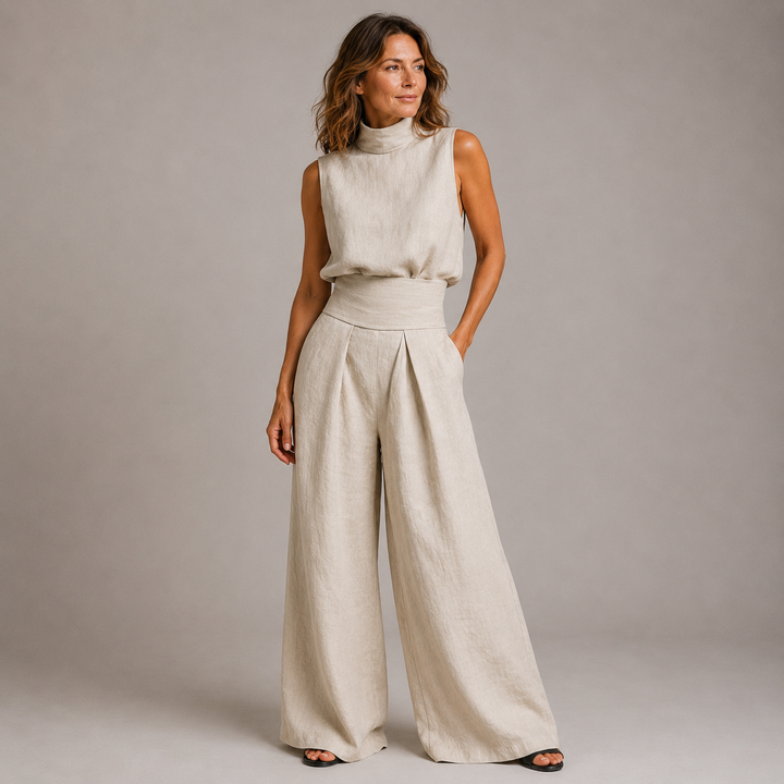 Marie - Ensemble en coton et lin
