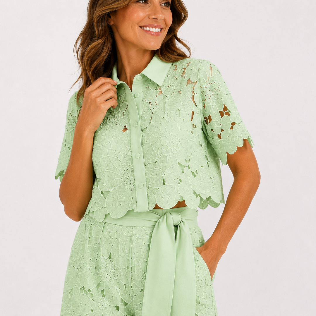 Isabelle – Ensemble en dentelle florale