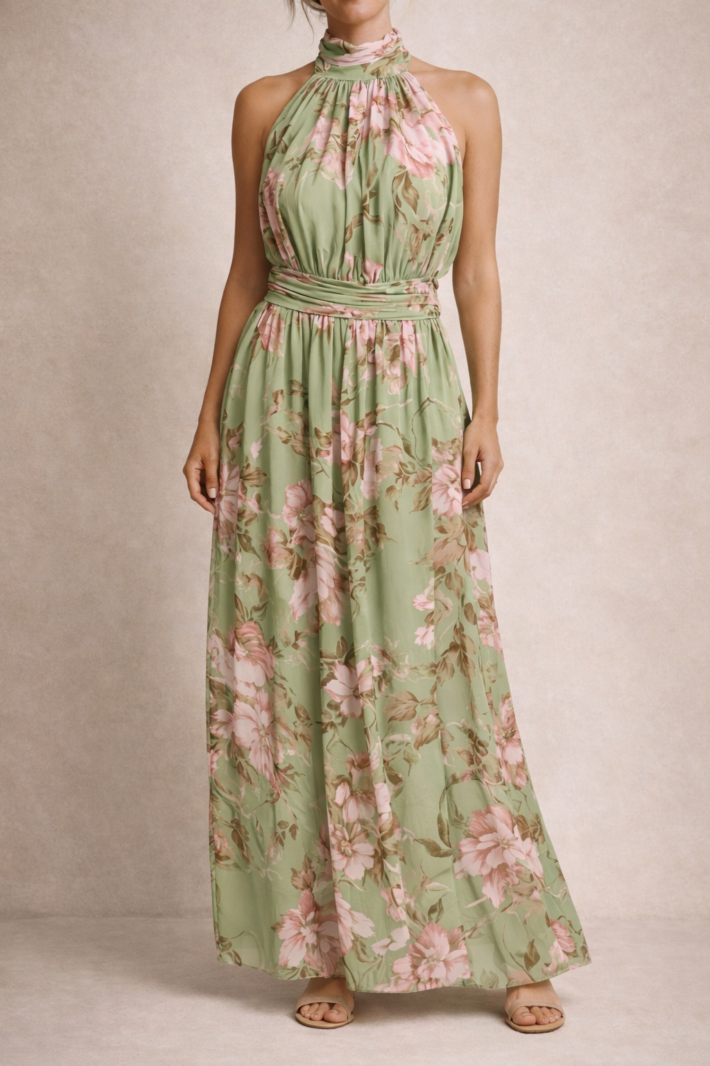 SERENA - Robe Longue Florale Signature