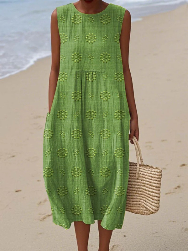 Allison™ Embroidered Midi Dress