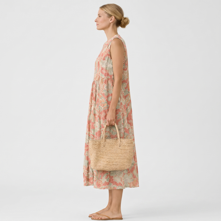 Raquel Everyday Midi Dress styled