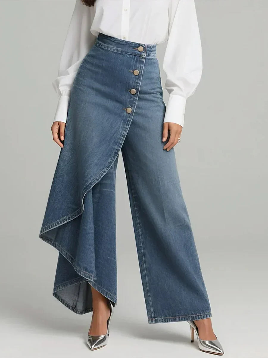 Reya High-Waisted Wide-Leg Jeans